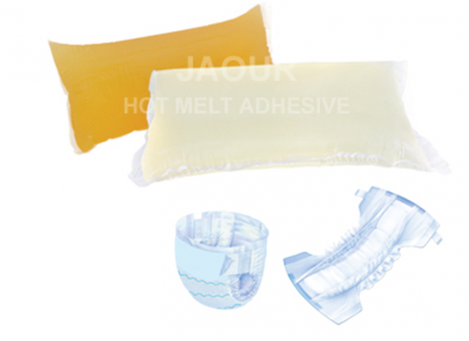 چسب نوار بهداشتی پوشک لاستیکی رزین مصنوعی Psa با رنگ شفاف 0